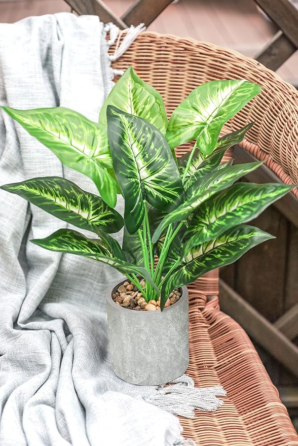 Der Rose 2 Pack 16" Fake Plants Artificial Monstera - Image 6