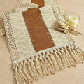 Boho Table Runner for Home Decor 12x108 Fall Coffee Table Decor Caramel | 108 by FEXIA