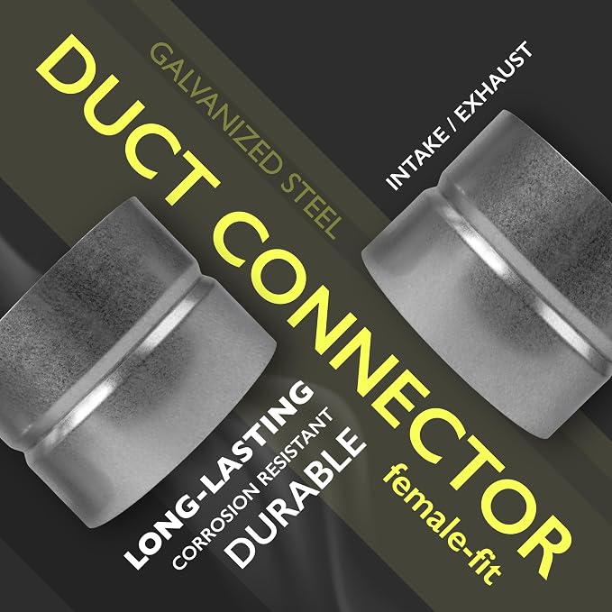 4 Inch Duct Fitting Connector for HVAC Ducting - Image 3