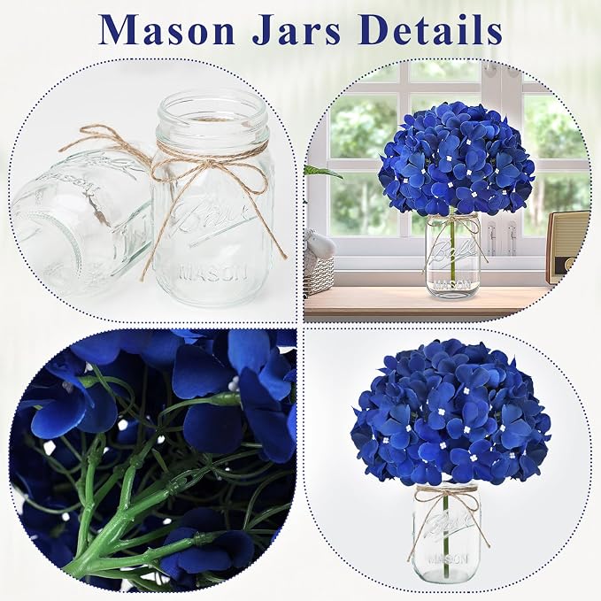 10 Set Mason Jars Centerpieces - Image 3