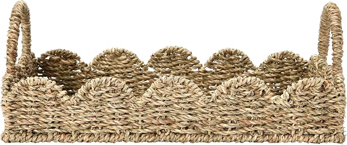 Household Essentials Seagrass Decorative Tray - Image 3