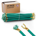 8″ Stranded Copper Grounding Pigtails | Pre-Stripped Fork & Spade Connector by AirmontProducts