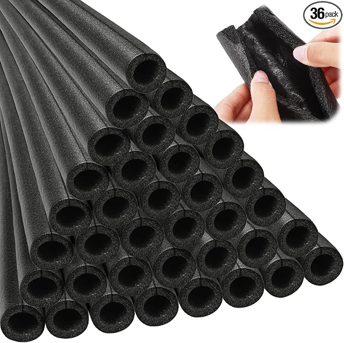 36 Pcs 3.3 Feet Foam Pipe Insulation Foam Tube Insulating Water Pipe Pool Swim by Amylove