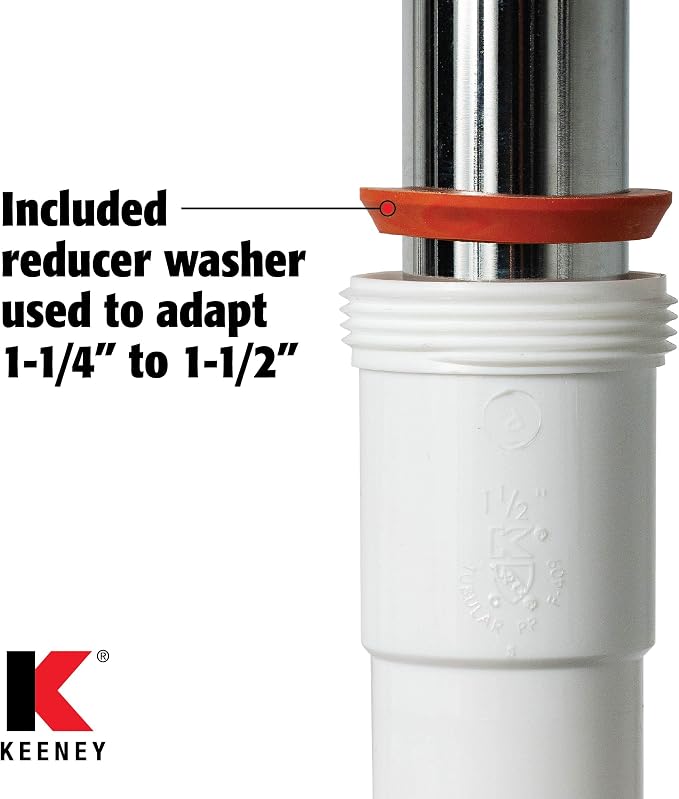 Plumb Pak 46WK Straight Extension Coupling Trap Adapter, 1.5" or 1.25" x 1.5" - Image 8