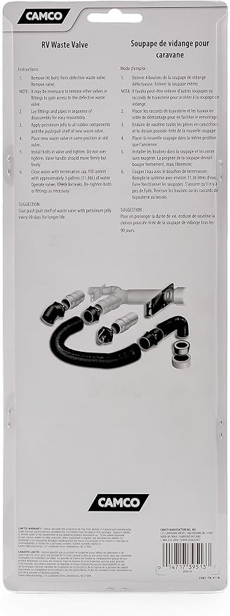 Camco RV Replacement Waste Valve - Image 4