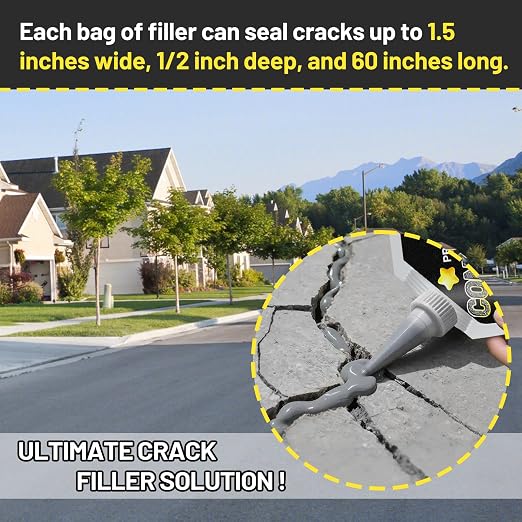 Concrete Crack Filler, 1.5LB Waterproof Self Leveling Cement Crack Filler | - Image 4