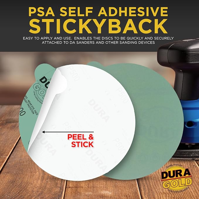Dura-Gold Premium 6" Green Film PSA Sanding Discs - Image 3