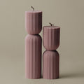 LAWA Hourglass Pillar Candle by LAWA+Candles