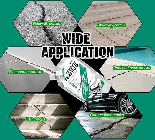 Concrete Crack Filler, 1.1LB Self Leveling Cement Crack Sealer - Image 6