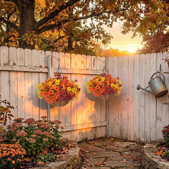 Hananona 2 Set Artificial Outdoor Fall Flowers - Image 6