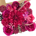 Alecono Hot Pink Artificial Flowers, Silk Fake Roses Floral Set | by AleconoBetterYourLife