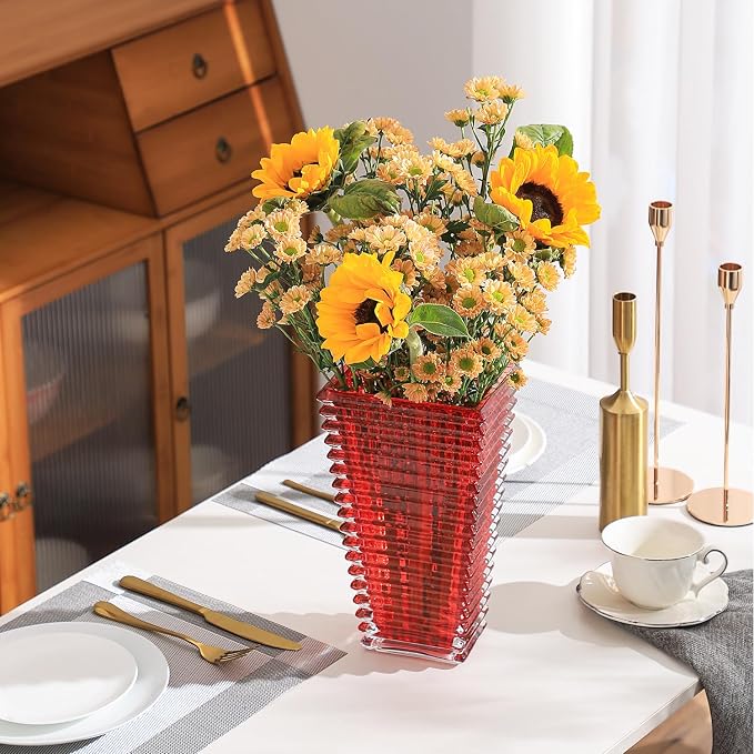 MCMCNCUIU Crystal Glass Vase, Large Crystal Vases - Image 6