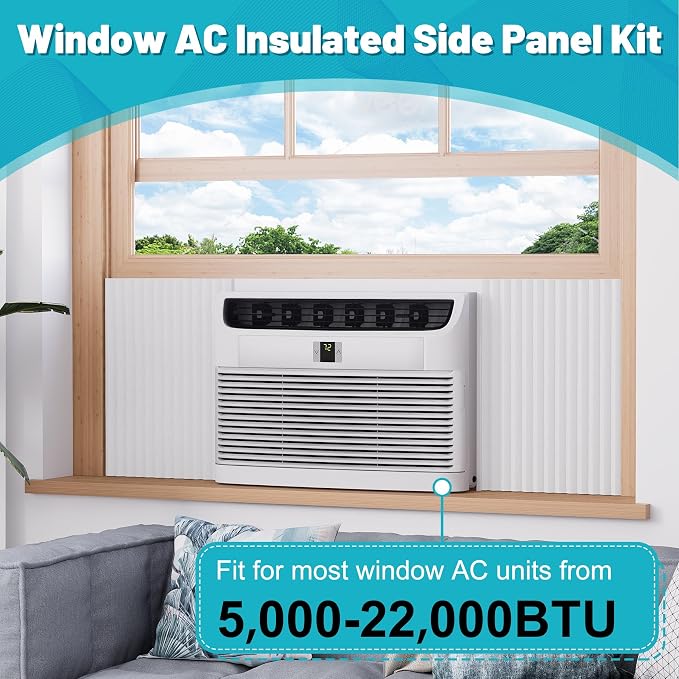 Window Air Conditioner Foam Insulation Panels, AC Side Insulating Panel Kit - Image 3
