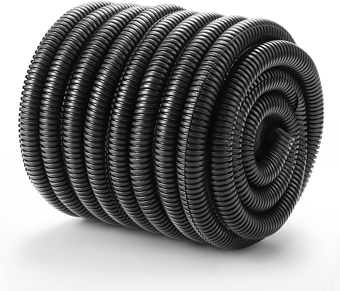 Wire Loom 3/8 inch 33ft, Split Loom, Outdoor Cord Protector | Flexible Wire by YCLYC