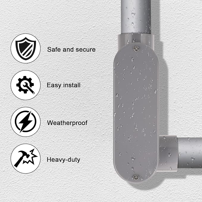2Pack 1-1/2 Inch Rigid PVC Conduit Body Type LR 1.50IN Slip x Slip PVC Conduit - Image 5