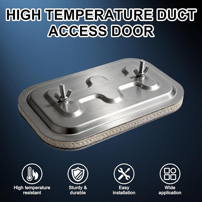 Duct Access Door 10” x 6” High Temperature Grease Duct Access Door - Image 4