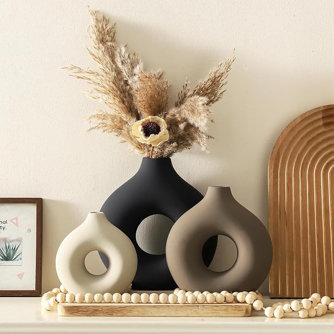 Vanselia Ceramic Vase Home Table Decor - Image 4