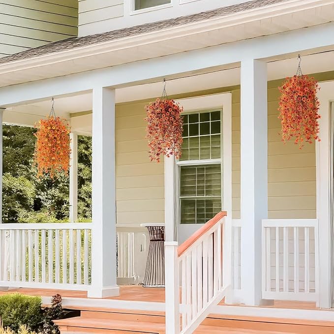 INQCMY Artificial Fake Hanging Flowers Plants - Image 6