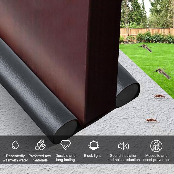 Wanheart Under Door Draft Stopper 38 Inch, Door Sweep - Image 5