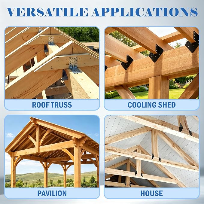 Hurricane Tie for Rafters, Seismic Rafter Connector Bracket, Anti-Wind Roof - Image 5