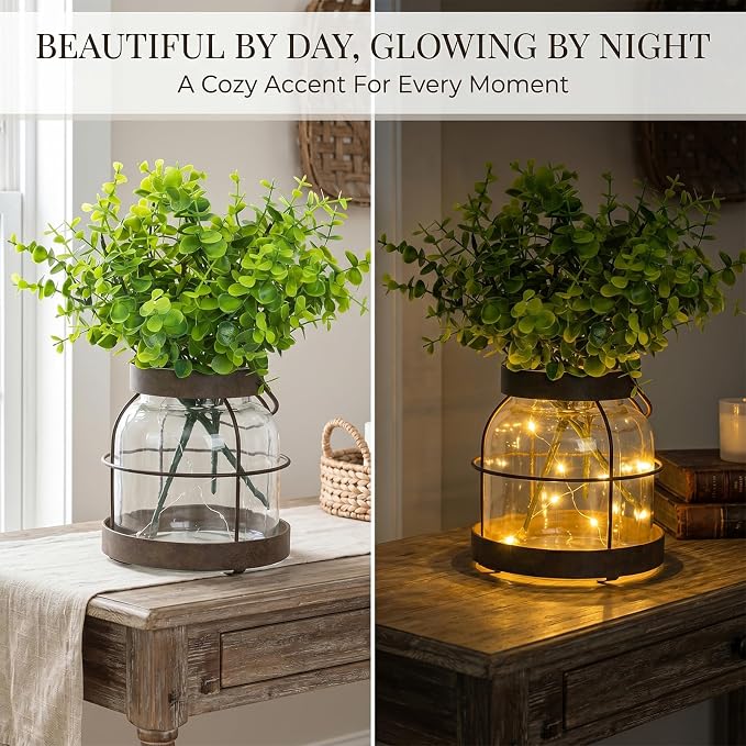 Rustic Farmhouse Glass Vase - Image 4