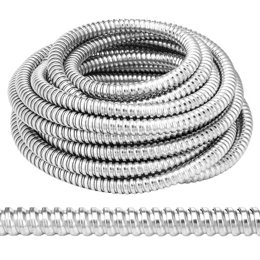 Yaocom 1 Inch Metal Flexible Conduit 50 ft, Galvanized Reduced Wall | Outdoor by Yaocom