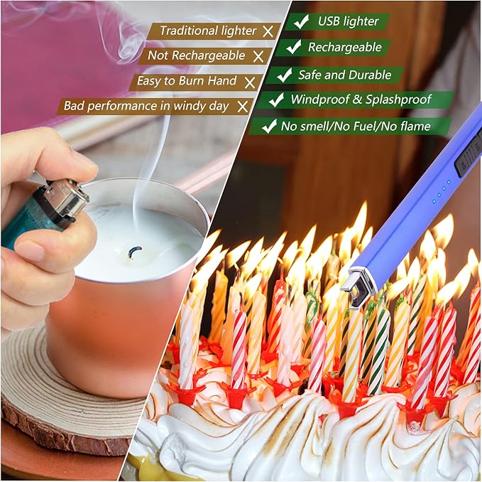 Electric Candle Lighter, Christmas Stocking Stuffers Gifts - Image 4