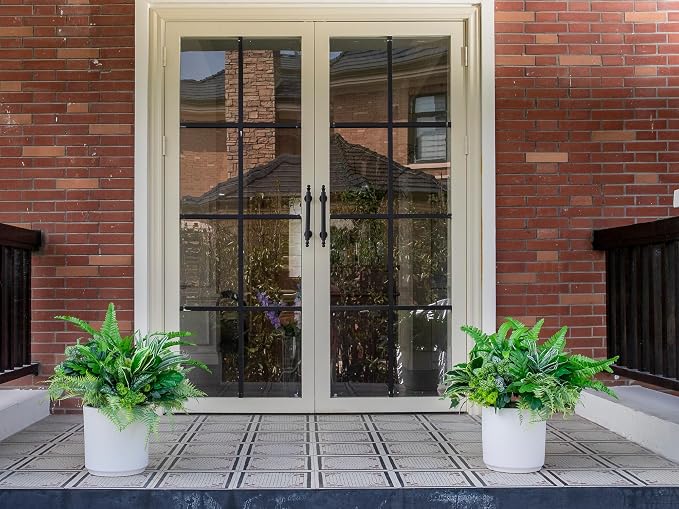 14PCS Artificial Plants Outdoor, Faux Fern Flower Greenery Stem - Image 9