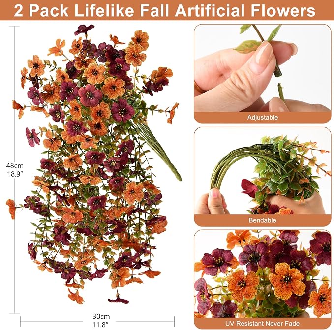 ZFProcess Artificial mums for Outdoors - Image 2