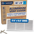 36x14 Aluminum Wall Ceiling Air Return Vent Cover HVAC Rustproof Grille by ACLAMINAIRE