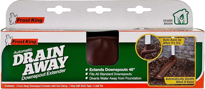 Frost King DE46BR Automatic Plastic Drain Away Downspout Extender, Extends - Image 3