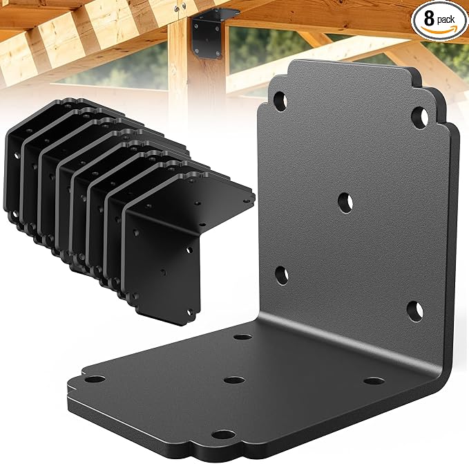 6"x6"x5.5" Heavy Duty L Bracket, 90 Degree Pergola Bracket by Unknown