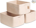 NaturalCozy Storage Baskets 16.8”x13”x7.6” Cotton Rope Woven Baskets by NaturalCozy