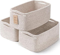 3 Pack Small Storage Baskets for Organizing, 11.8×7.8×5.1", Mixed Brown | Woven by MaxuniTechLife