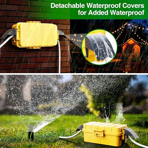 2 Pack IP55 Small Outdoor Electrical Box Waterproof - Image 3