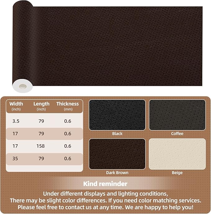 Shagoom Leather Repair Kits, Large Vinyl Repair Patch - Image 2