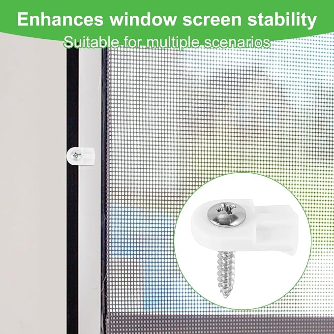50pcs L5766 & PL7906 Window Screen Clips, Flush Mount Storm Window Clips - Image 7