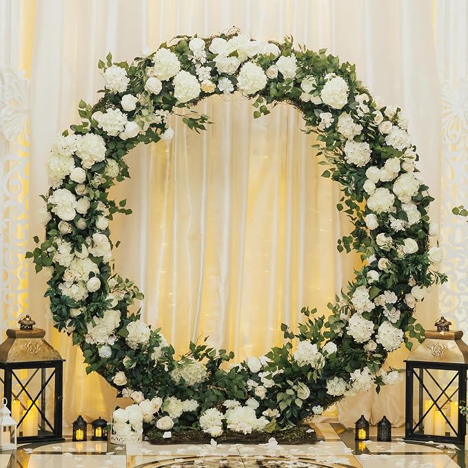 Auihiay 304Pcs Hydrangea Artificial Flowers Bulk, Silk Hydrangeas Flowers | - Image 5