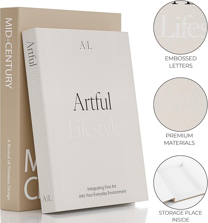 Aesthetic Decorative Books Set of 2 - Image 5