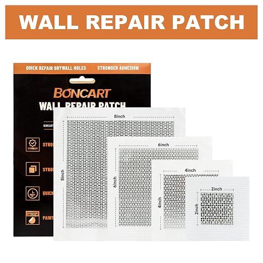Boncart Self-Adhesive Drywall Repair Patch Kit, 8 Inch | Multiple Sizes Self - Image 3