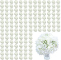 AVIVIHO 105 Pcs White Hydrangeas Artificial Flowers Bulk White Silk Flowers by Aviviho