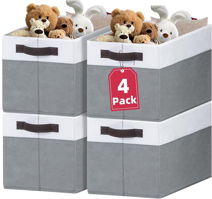 Extra Large Storage Bins 4 Pack by Criusia