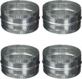 Lambro #246 6" Aluminum Duct Connector, 4 Pack by Lambro
