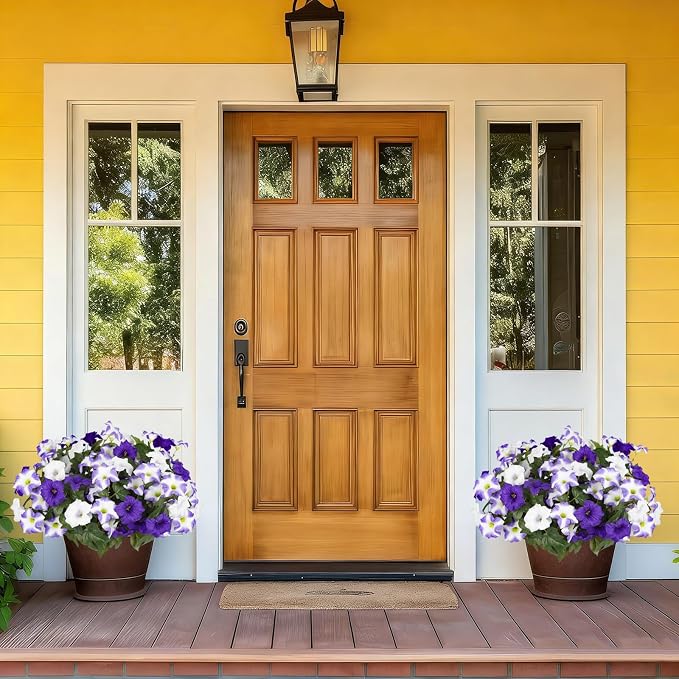 Artificial Flowers for Outdoors, Faux Petunias Spring Summer Decoration - Image 3