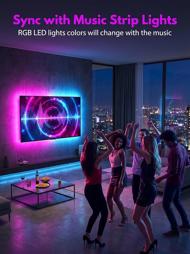 MATICOD LED Lights for TV Led Backlight, 13.1ft RGB Led Strip Lights for TV - Image 4