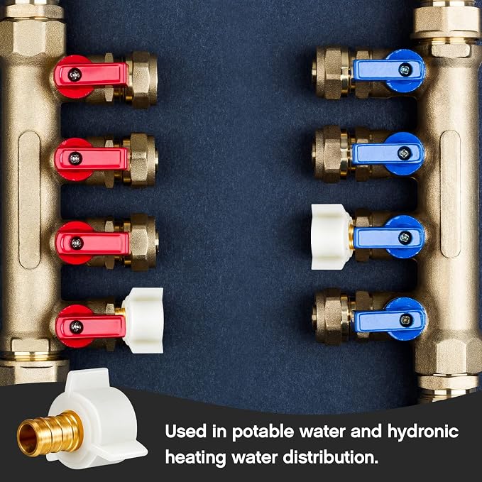 Fabbay 4 Pack 1/2 Inch Pex Fittings 1/2" NPT Female Threaded Swivel Adapter | - Image 6