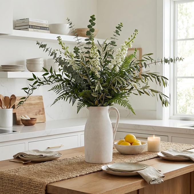 Ceramic Flower Vase with Handles - Image 7