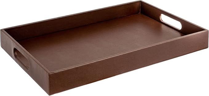 Home Redefined Beautiful Modern Elegant 17.5"x12" Rectangle Classic Brown Faux by HomeRedefined