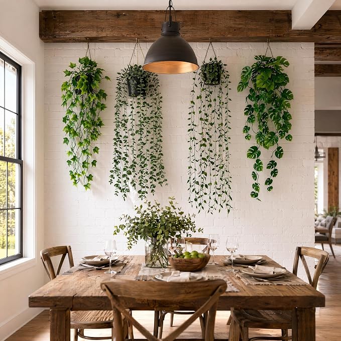 KIRIFLY Fake Plants Artificial Indoor Faux Hanging Plants Greenery Eucalyptus - Image 8