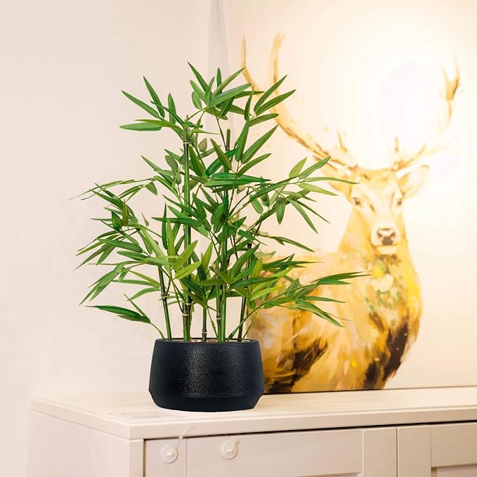 365 Blooming Decor 18-inch Tall Potted ARTIFICIAL Bamboo Plant - Image 7